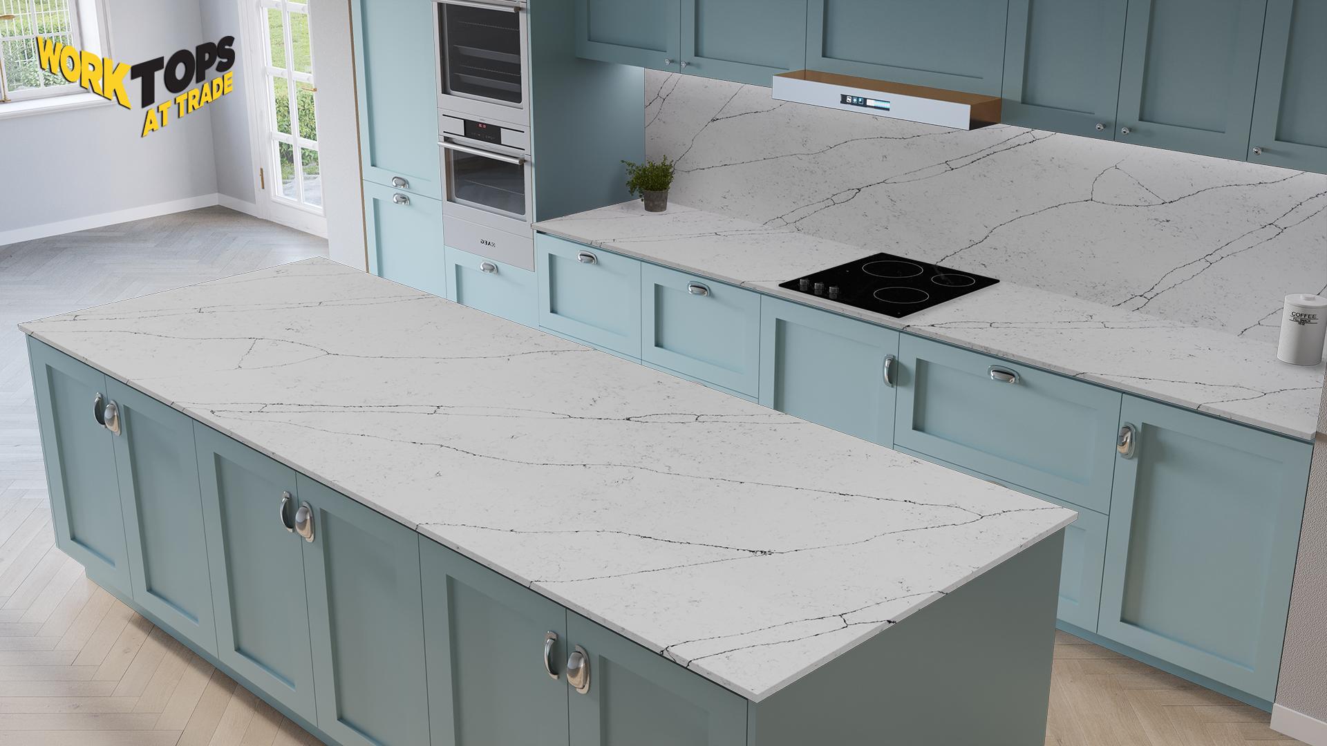 Unique Quartz Carrera Flower – Worktops At Trade